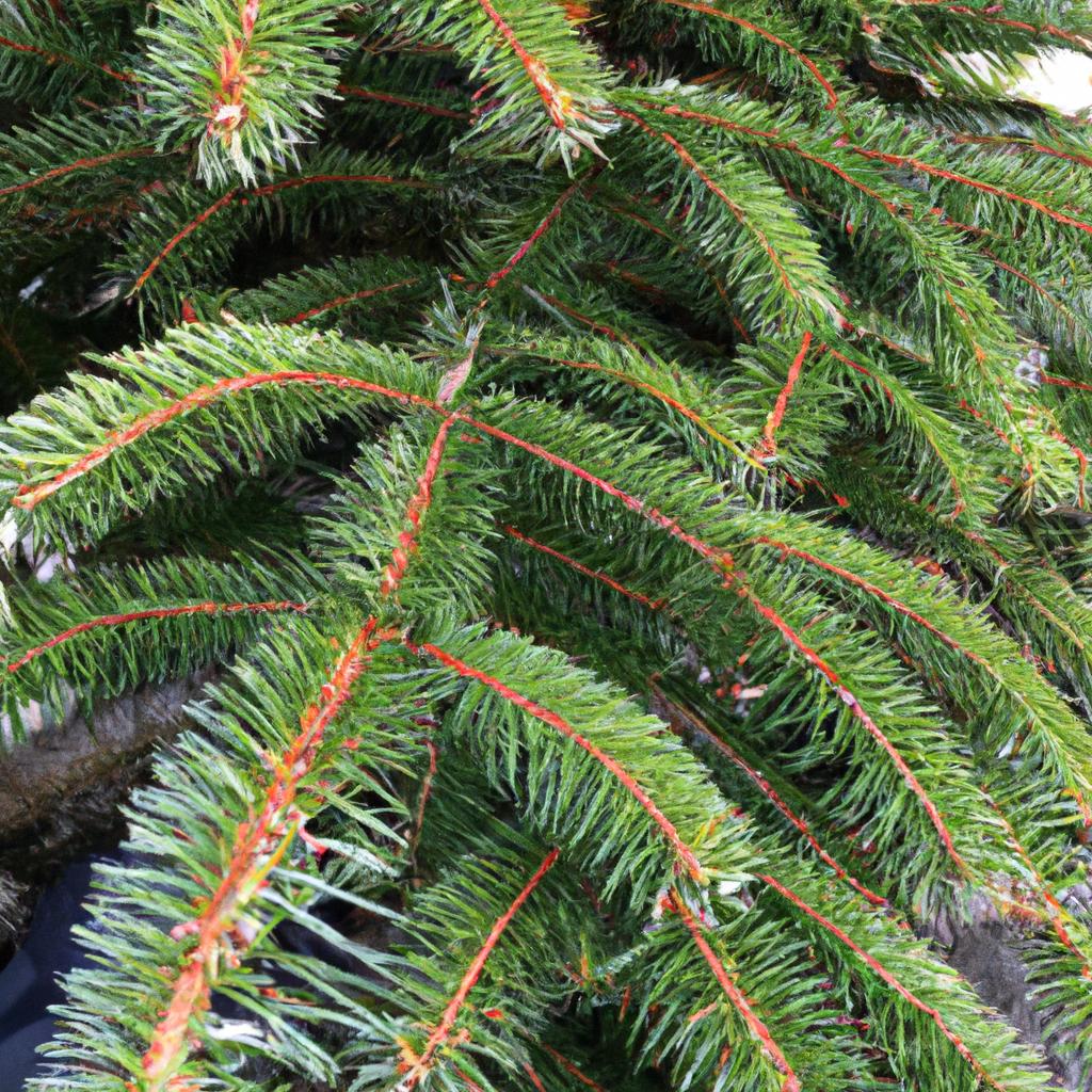 El árbol De Abeto De Nordmann Es Una Especie De Abeto Valorada Como árbol De Navidad Debido A Su Forma Simétrica Y Su Follaje Denso.