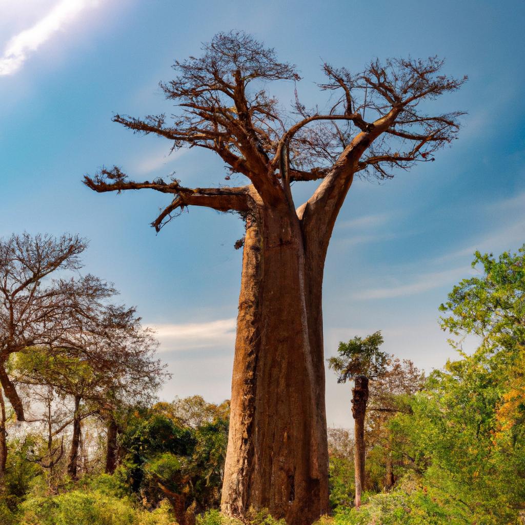 El árbol Del Baobab Tiene Un Tronco Hueco Que Puede Almacenar Hasta 120,000 Litros De Agua, Lo Que Le Permite Sobrevivir En áreas áridas Y Secas.