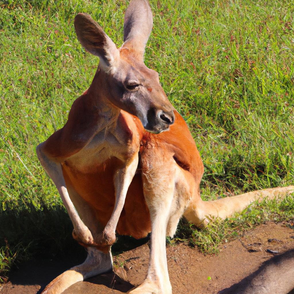 El Canguro Rojo Es El Mamífero Más Grande De Australia Y Es Conocido Por Su Capacidad Para Saltar Grandes Distancias.