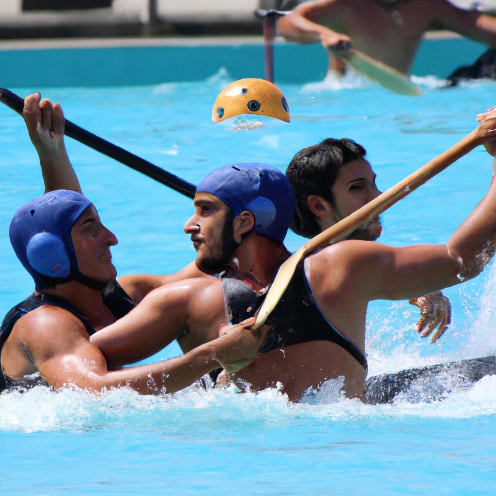 El Canoa Polo Es Un Deporte Competitivo Que Combina Canoa, Water Polo, Baloncesto Y Rugby.