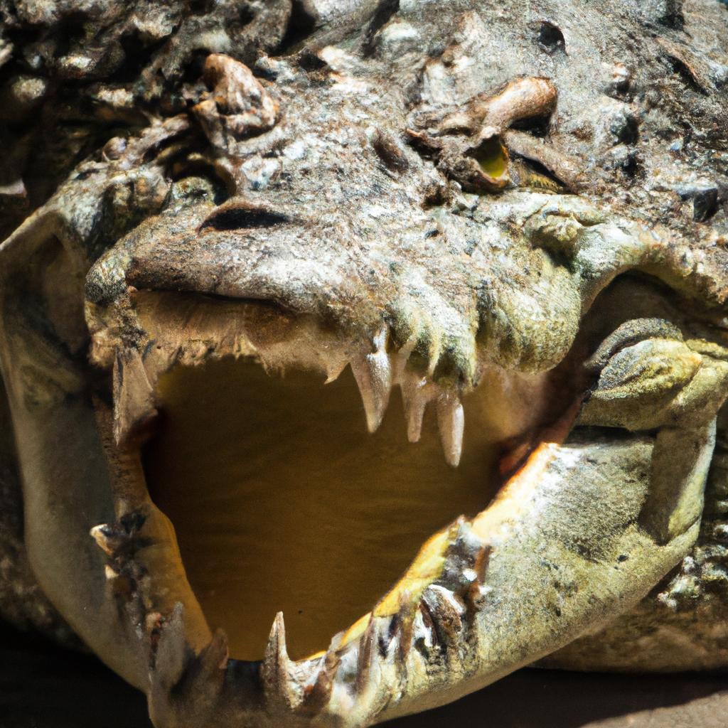 El Cocodrilo Del Nilo Es Uno De Los Reptiles Más Grandes Del Mundo Y Tiene Una Mandíbula Poderosa Con Dientes Afilados.