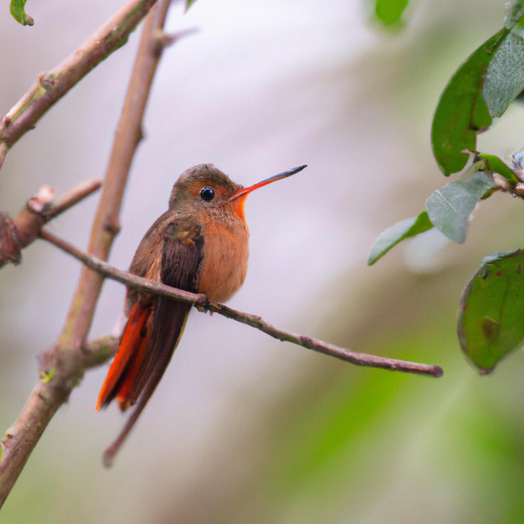 El Colibrí De Garganta Rubí Tiene Un Metabolismo Rápido Y Puede Batir Sus Alas Hasta 80 Veces Por Segundo.