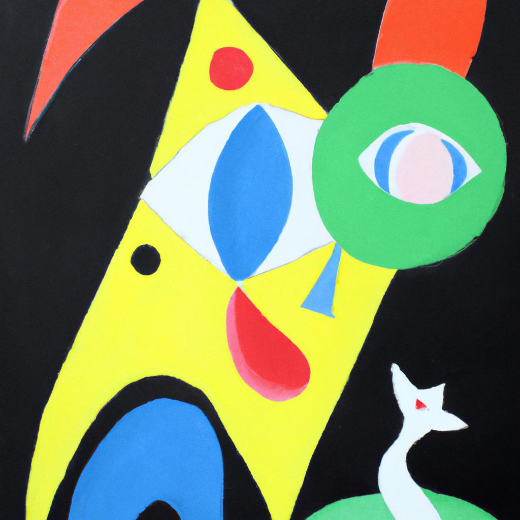 El Famoso Pintor Español Joan Miró Experimentó Con Diferentes Técnicas Y Materiales En Su Arte, Creando Obras Abstractas Y Llenas De Imaginación.