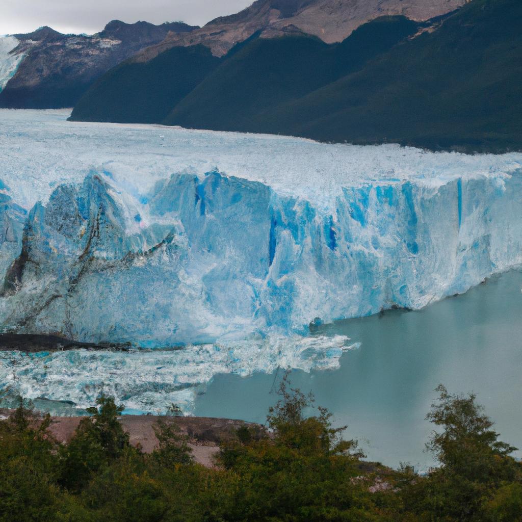 El Glaciar Perito Moreno En Argentina Es Uno De Los Pocos Glaciares En El Mundo Que Sigue Avanzando En Lugar De Retroceder. Es Una Importante Atracción Turística.