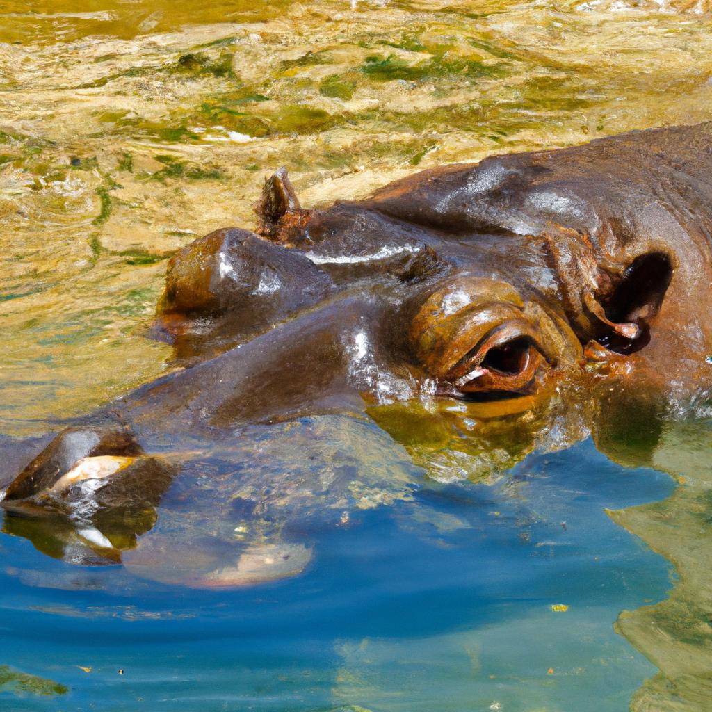 El Hipopótamo Es Uno De Los Mamíferos Más Grandes De África Y Es Conocido Por Pasar La Mayor Parte Del Tiempo En El Agua.