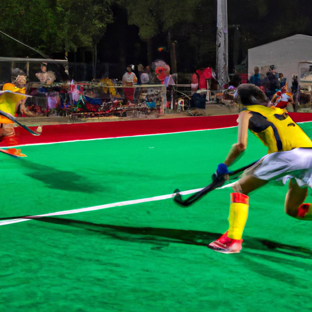 El Hockey Sobre Hierba Es Un Deporto De Equipo Jugado En Césped, Donde Los Jugadores Intentan Marcar En La Portería Del Equipo Contrario Golpeando Una Bola Con Un Palo De Hockey.