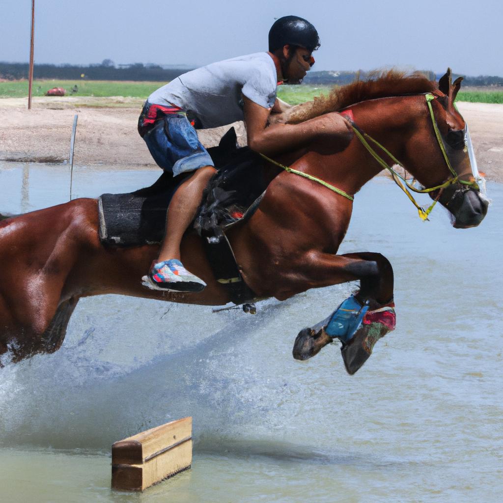 El Horseboarding Es Un Deporte Que Combina Wakeboarding Y Equitación.