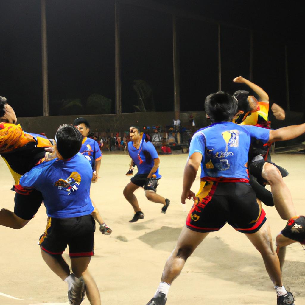 El Kabaddi Es Un Deporte De Equipo De Contacto De Asia Del Sur, Donde Los Puntos Son Marcados Por Los Atacantes Que Entran En La Mitad Del Equipo Contrario, Mientras Cantan 