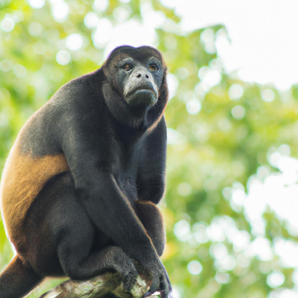 El Mono Aullador Tiene Una Voz Potente Y Distintiva Que Puede Escucharse A Varios Kilómetros De Distancia En La Selva.