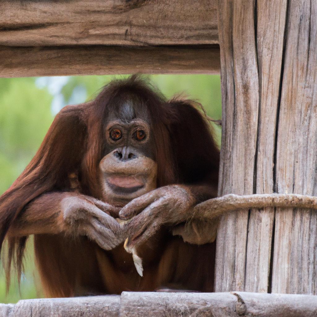 El Orangután Es Uno De Los Primates Más Grandes Y Se Encuentra En Las Selvas De Borneo Y Sumatra.