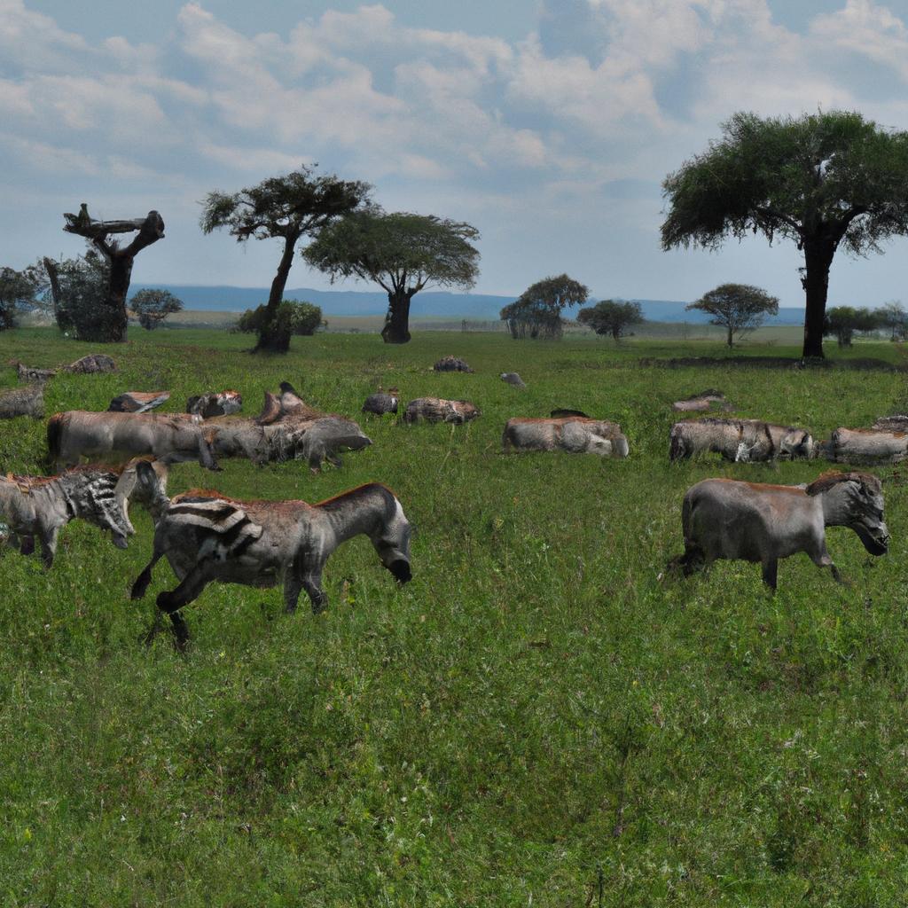 El Parque Nacional Del Serengeti En Tanzania Es Uno De Los Lugares Más Populares Para La Observación De La Vida Salvaje En África.