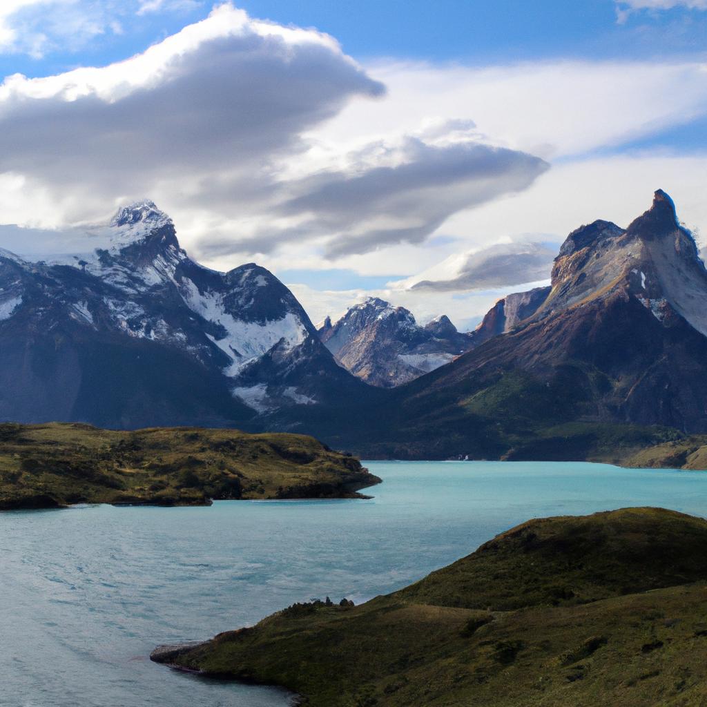 El Parque Nacional Torres Del Paine, En Chile, Es Famoso Por Sus Espectaculares Picos De Granito, Sus Glaciares Y Sus Lagos De Color Turquesa.