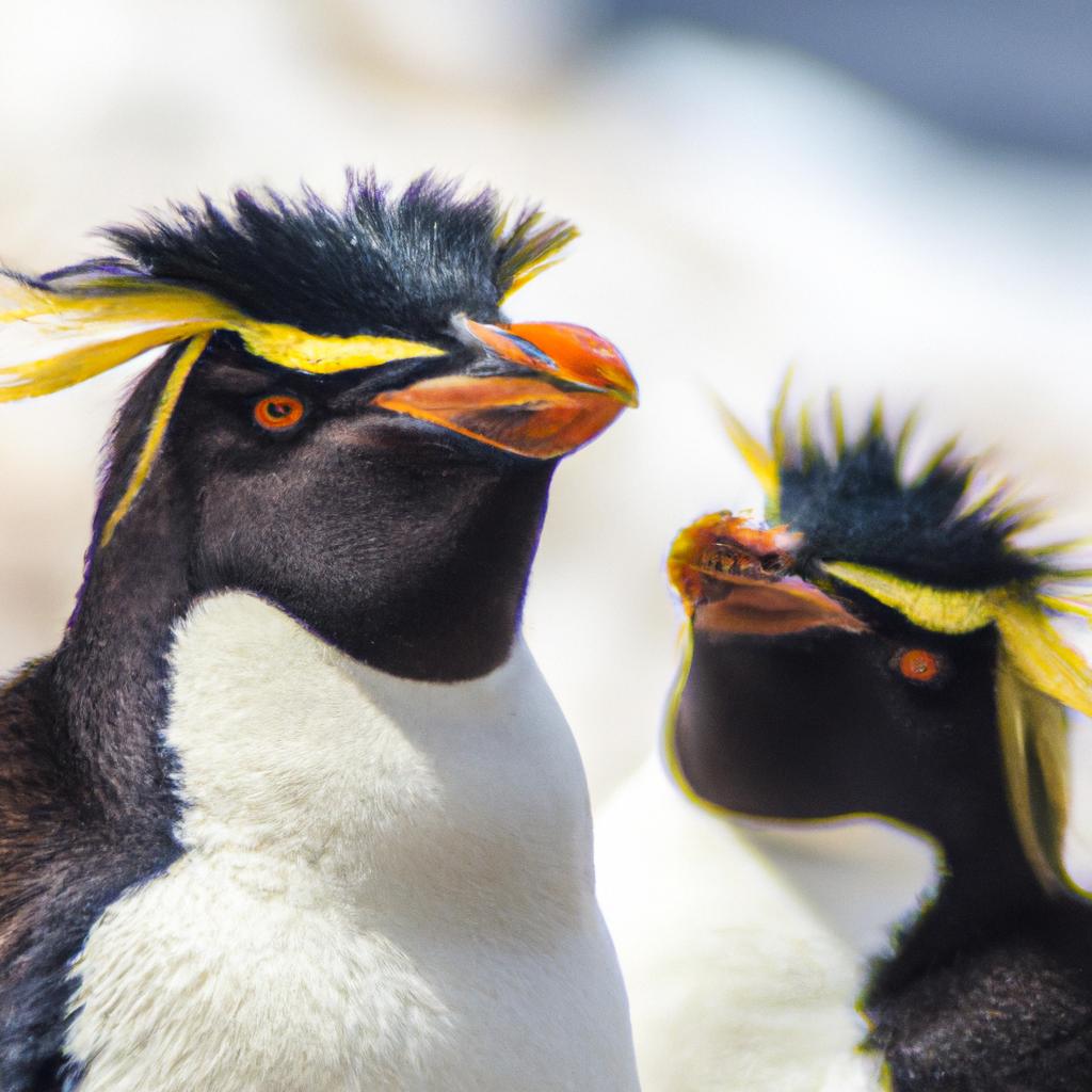 El Pingüino De Cresta Es Una Especie De Pingüino Que Tiene Una Cresta De Plumas Amarillas En La Cabeza Y Vive En Las Islas Subantárticas.