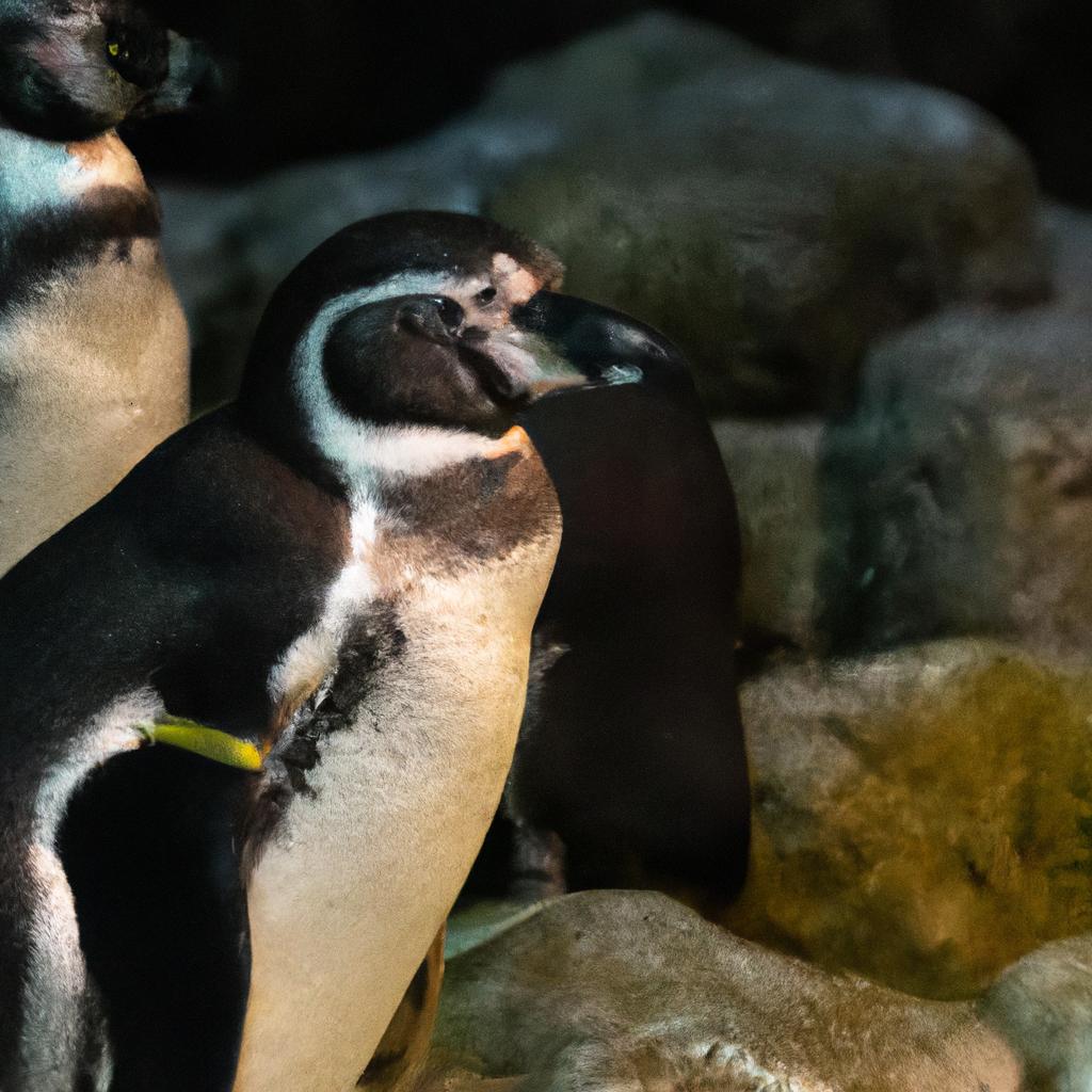 El Pingüino De Humboldt Es Una Especie De Pingüino Que Se Encuentra En Las Costas De América Del Sur Y Es Conocido Por Su Comportamiento Social.