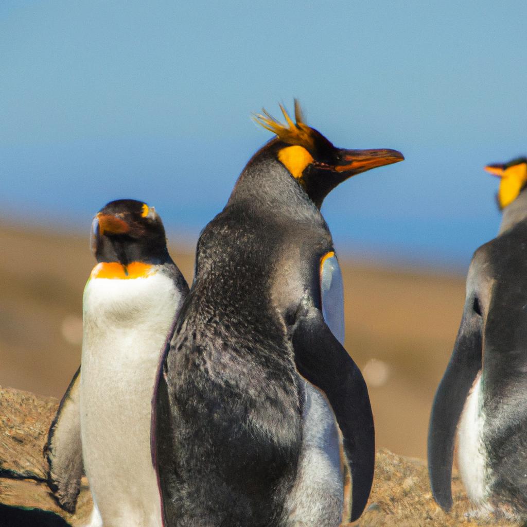 El Pingüino De Penacho Amarillo Es Una Especie De Pingüino Que Tiene Plumas Amarillas En La Cabeza Y Es Endémico De Las Islas Malvinas.