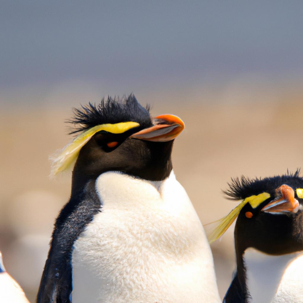 El Pingüino De Penacho Amarillo Es Una Especie De Pingüino Que Tiene Plumas Amarillas En La Cabeza Y Se Encuentra En Las Islas Malvinas.