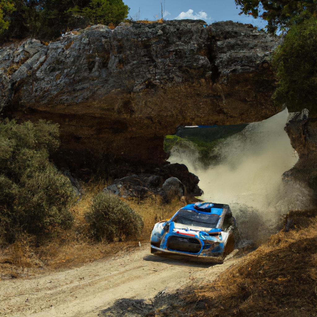 El Rally Acrópolis En Grecia Es Famoso Por Sus Difíciles Condiciones De Conducción En Carreteras De Grava.