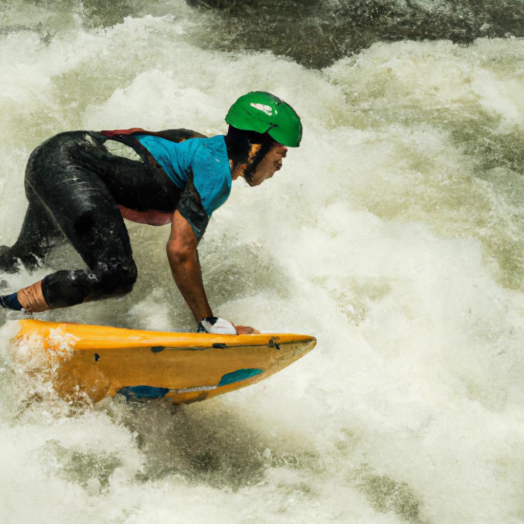 El Riverboarding Implica Montar Una Tabla En Ríos De Rápidos.