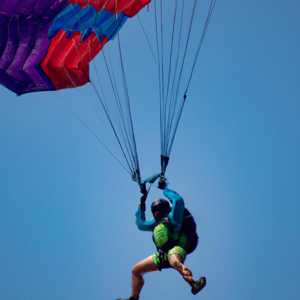 El Sky Surfing Es Una Variante Del Paracaidismo Donde El Paracaidista Lleva Una Tabla En Sus Pies.