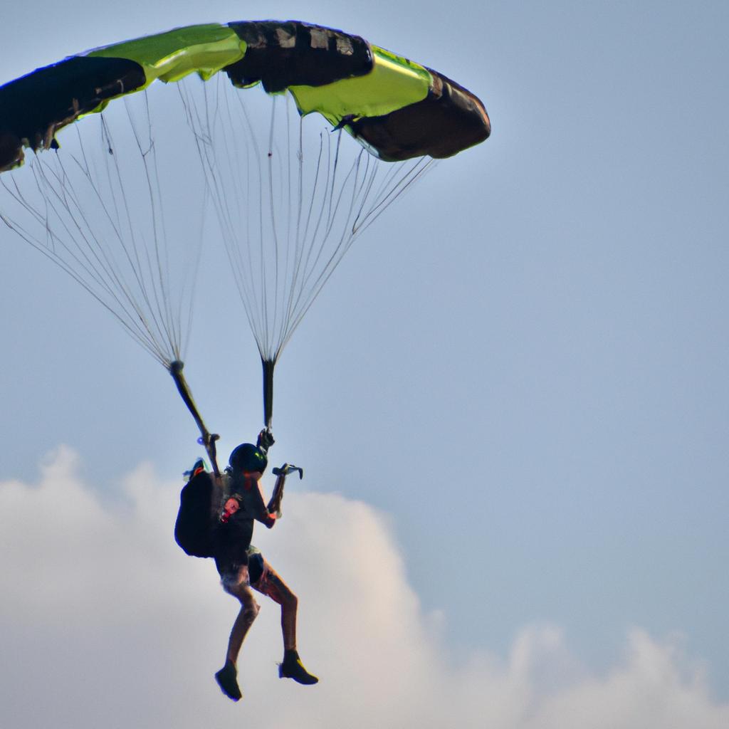 El Skysurfing Es Una Forma De Skydiving En La Que El Diver Está Unido A Una Tabla Que Se Parece A Una Snowboard.