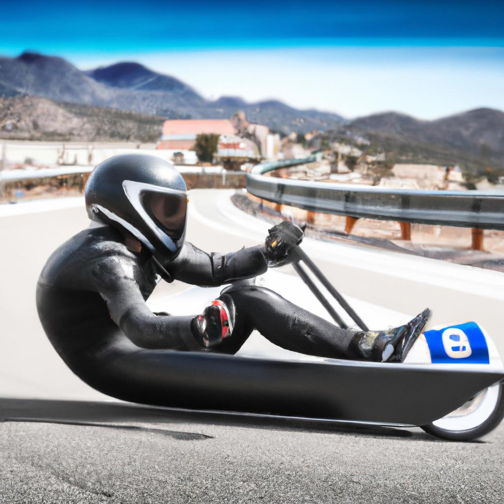 El Street Luge Es Una Versión Del Luge Que Se Realiza En Carreteras De Asfalto.