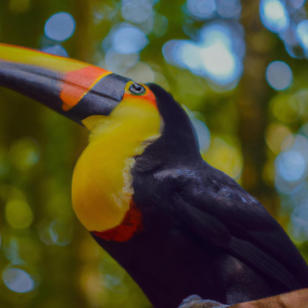 El Tucán Toco Tiene Un Pico Grande Y Colorido Que Puede Medir Hasta El 50% De La Longitud Total Del Cuerpo.