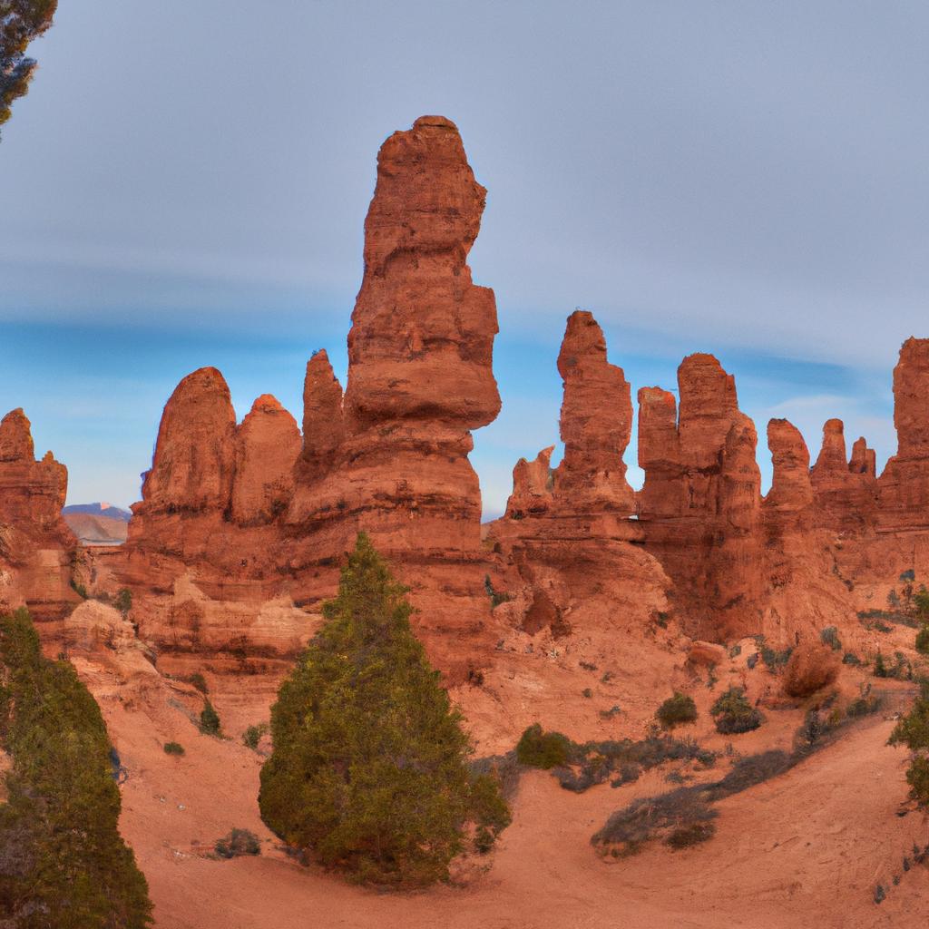 El Valle De Monument, En Estados Unidos, Es Conocido Por Sus Formaciones Rocosas únicas Llamadas Hoodoos, Que Se Asemejan A Pilares Gigantes.