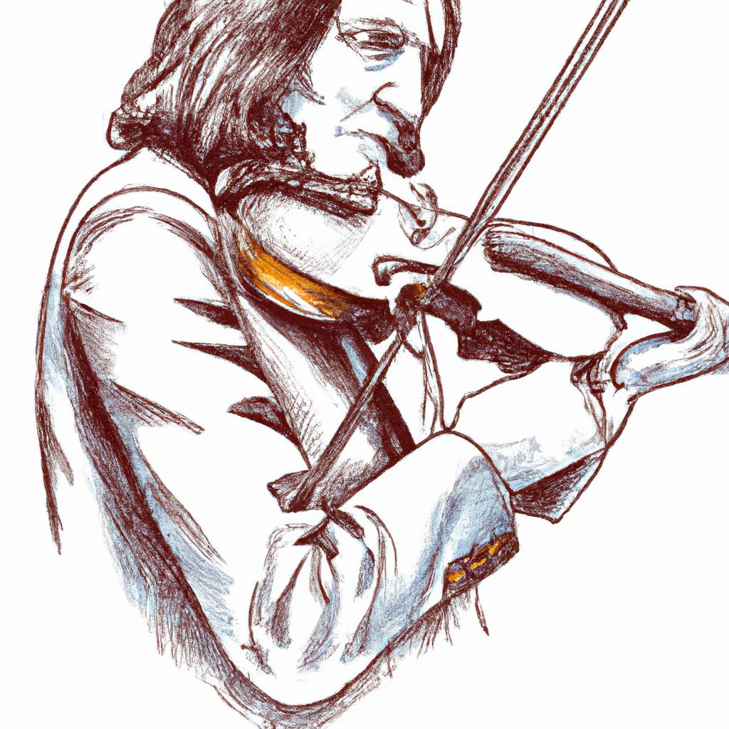 El Violinista Niccolò Paganini Fue Famoso Por Su Habilidad Técnica Excepcional Y Su Estilo Virtuosístico De Tocar El Violín.