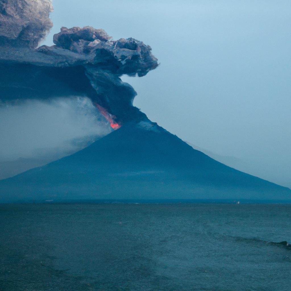 El Volcán Krakatoa En Indonesia Es Famoso Por Su Erupción Catastrófica De 1883, Que Generó Tsunamis Y Tuvo Efectos Climáticos Globales.