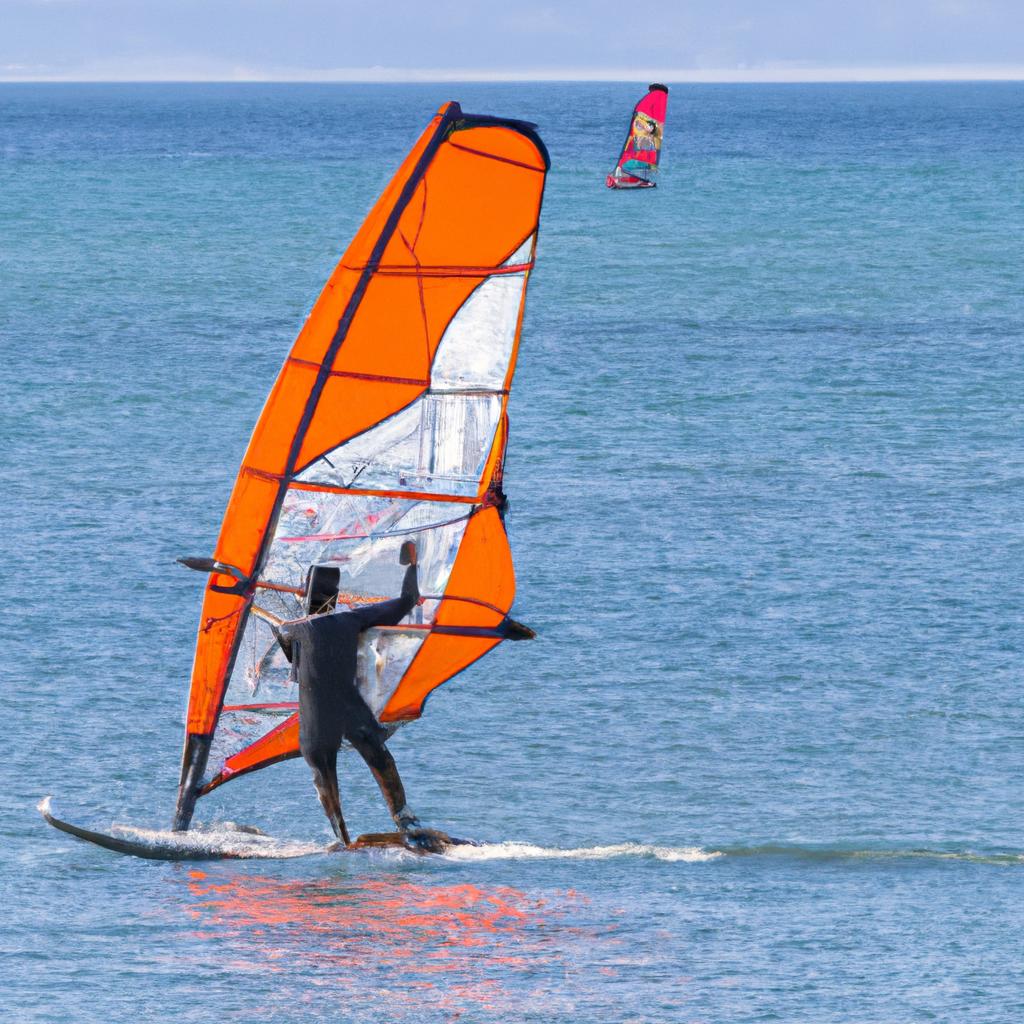 El Windsurfing Combina Elementos De Surf Y Vela.