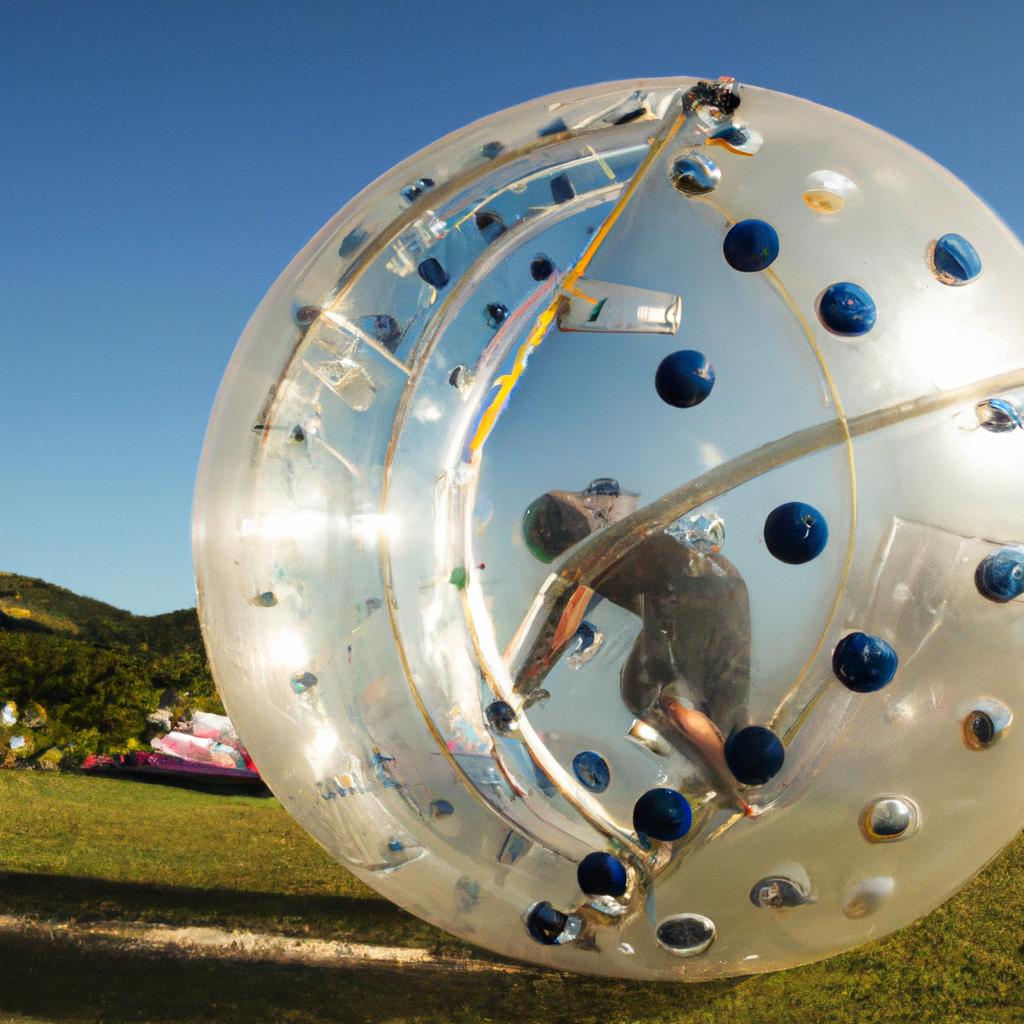 El Zorbing Implica Rodar Cuesta Abajo Dentro De Una Bola Inflable Transparente.