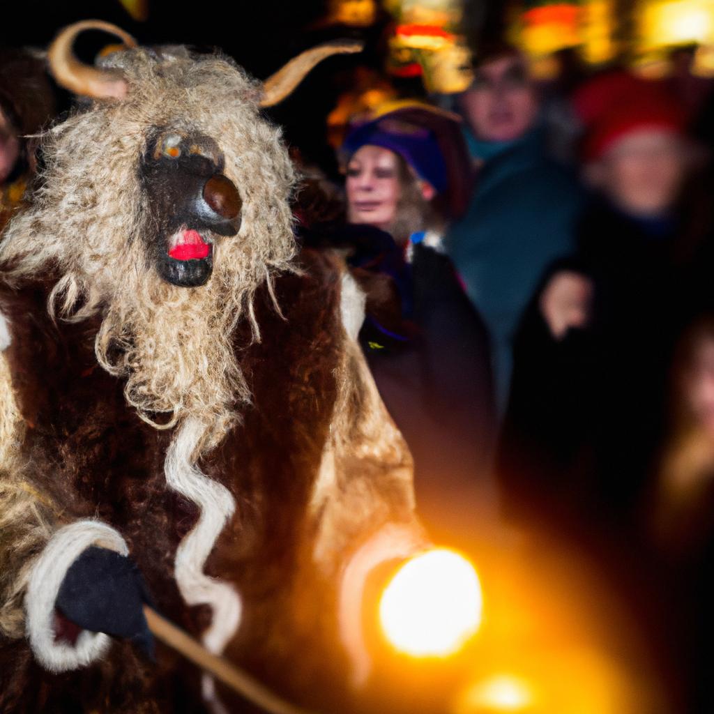 En Austria, La Noche De Krampus Es Una Tradición Navideña Donde Los Hombres Se Visten Como Krampus Para Asustar A Los Niños.