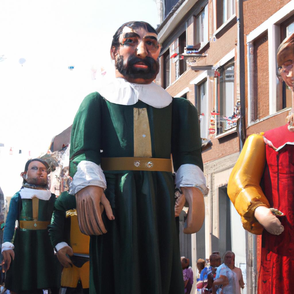 En Bélgica, La Costumbre De Ducasse D'Ath Celebra La Historia Y Leyendas Locales Con Un Desfile De Gigantes.