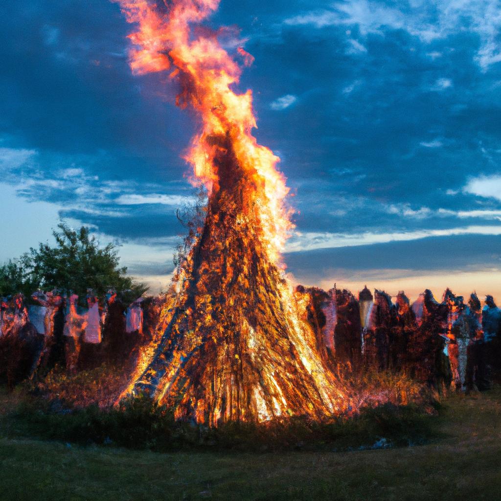 En Dinamarca, La Costumbre De Sankt Hans Aften Celebra El Solsticio De Verano Con Hogueras Y Canciones.