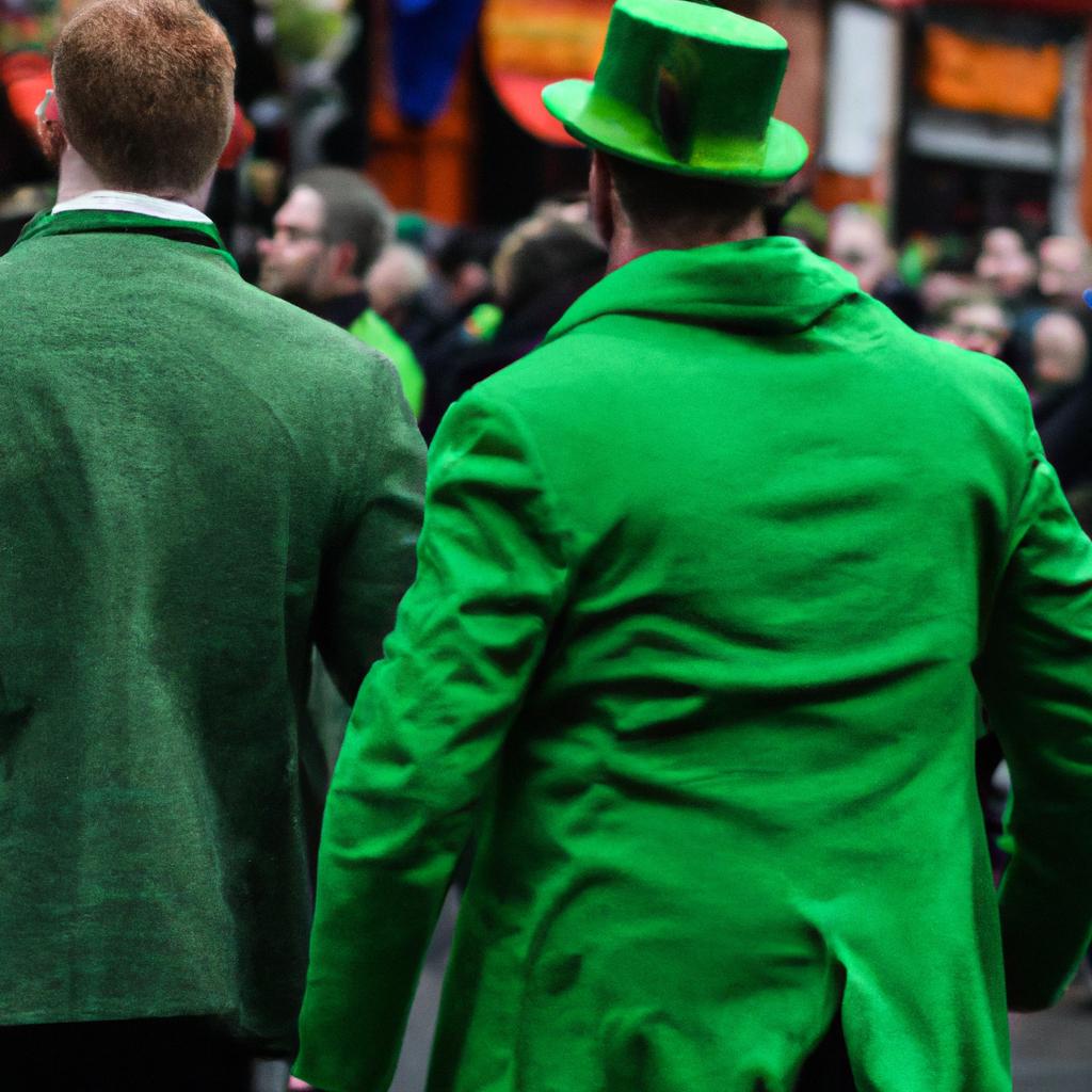 En El Día De San Patricio En Irlanda, Es Tradicional Llevar Verde Y Desfilar.