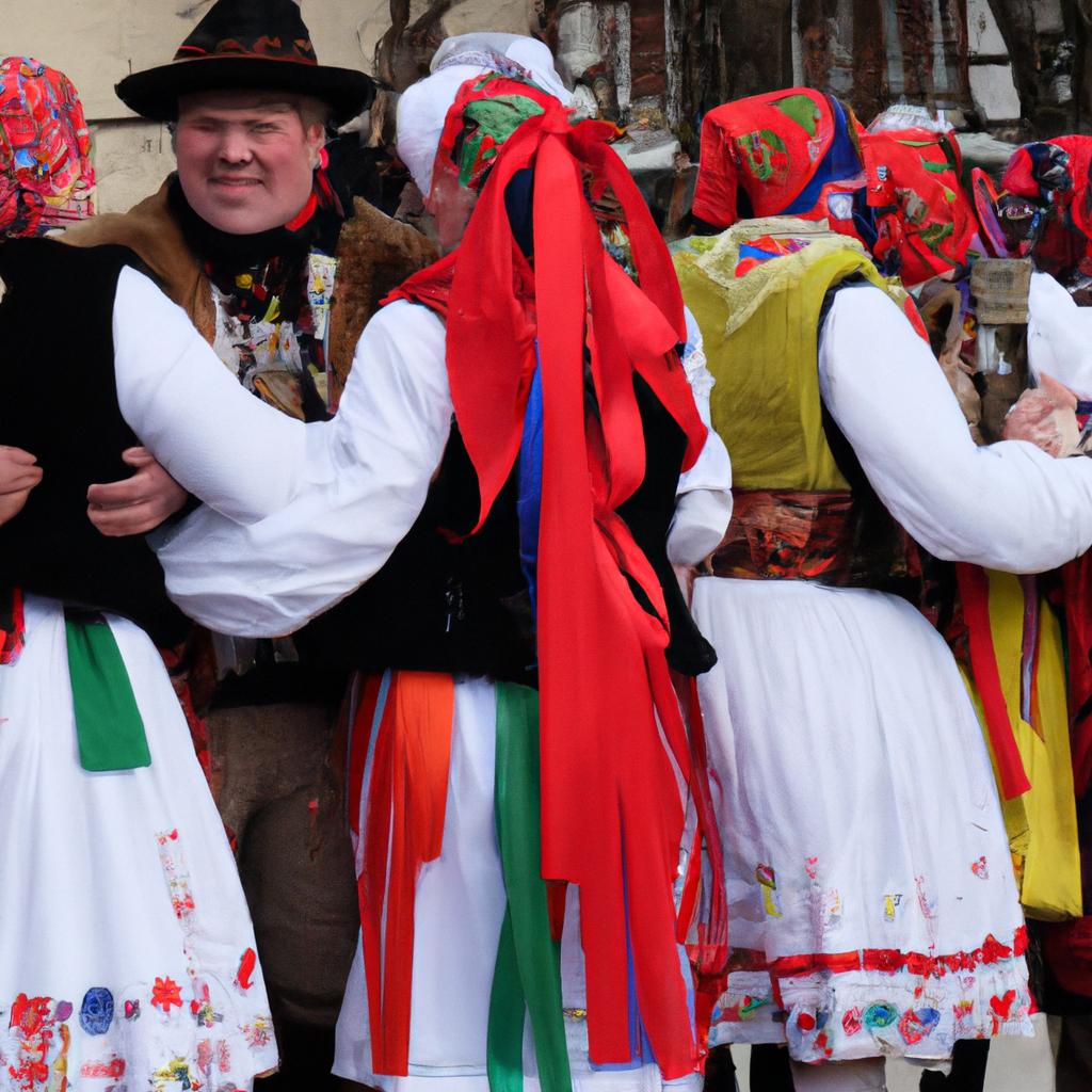 En Eslovaquia, La Costumbre De Fasiangy Es Un Carnaval Que Precede A La Cuaresma Con Bailes Y Fiestas.