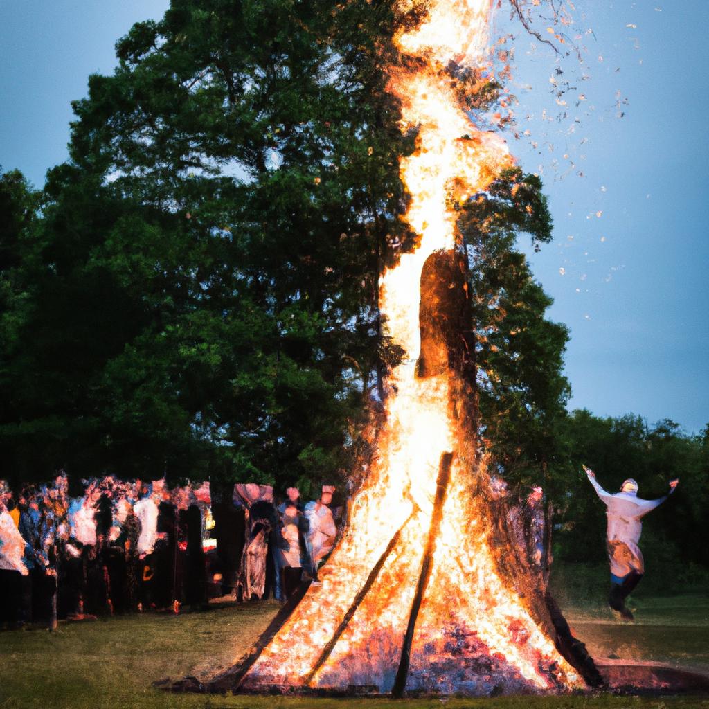 En Estonia, Es Tradición Saltar Sobre La Hoguera Durante La Celebración De Jaanipäev.