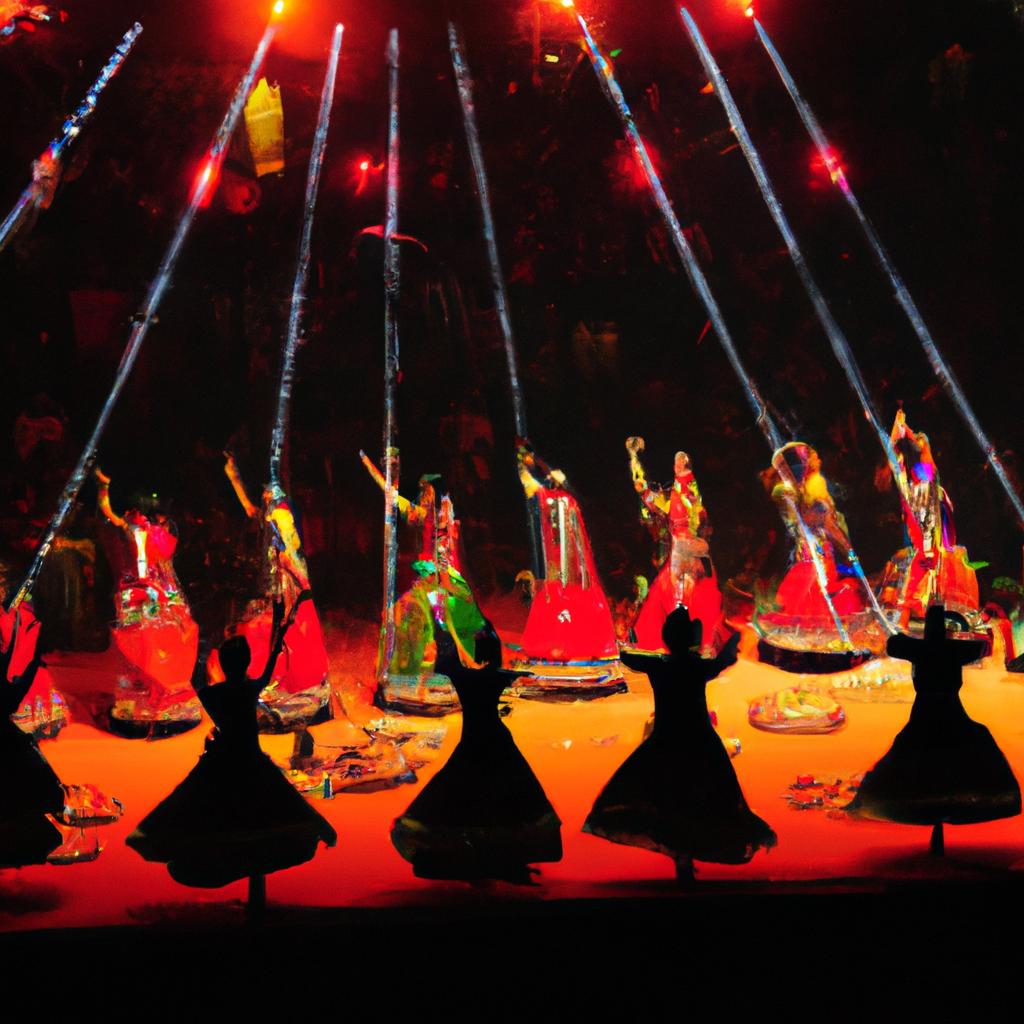 En India, La Danza De Garba Se Realiza Durante Nueve Noches En La Festividad De Navratri.