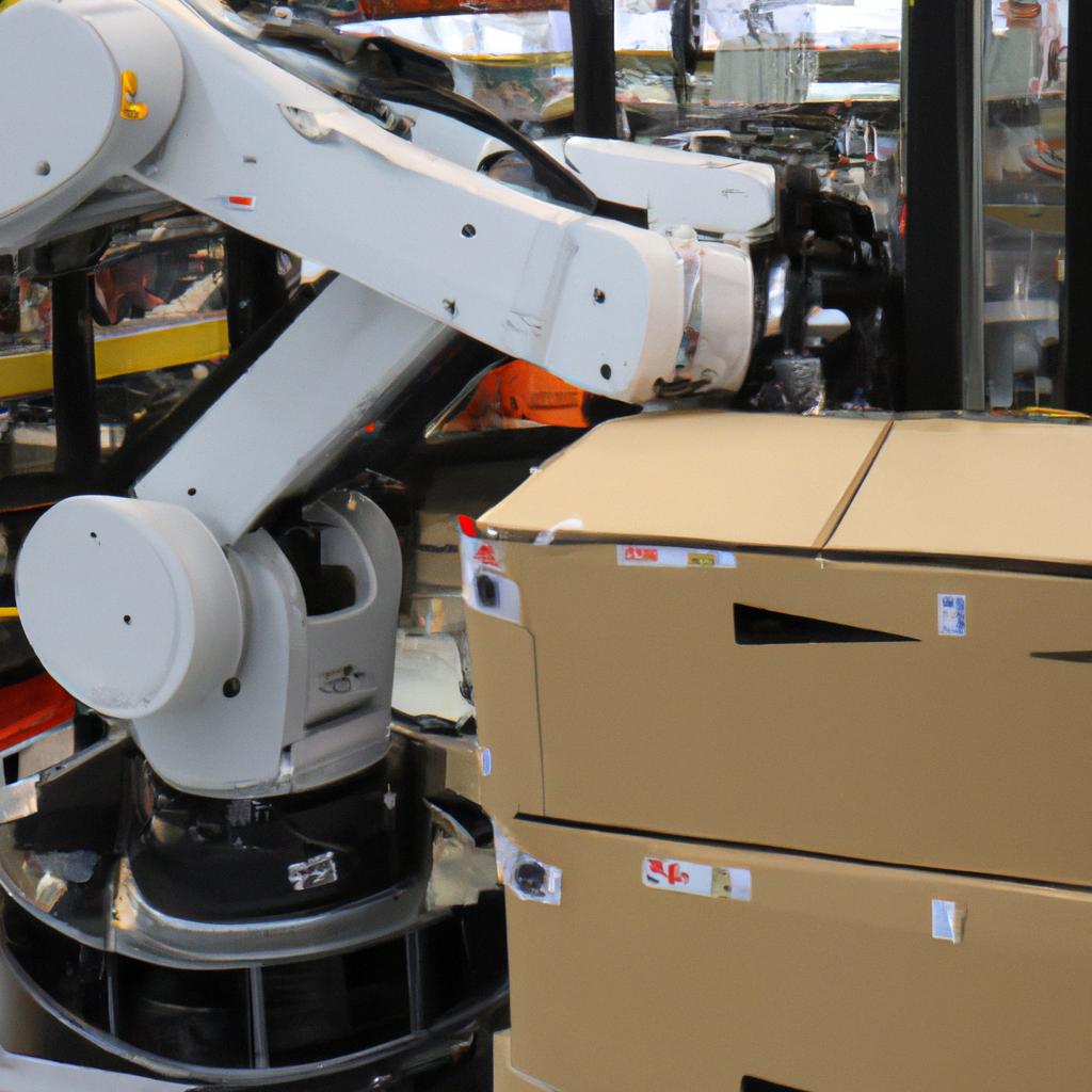 En La Industria Del Comercio Electrónico, Se Están Utilizando Robots Para La Preparación Y Clasificación Automatizada De Paquetes En Almacenes.