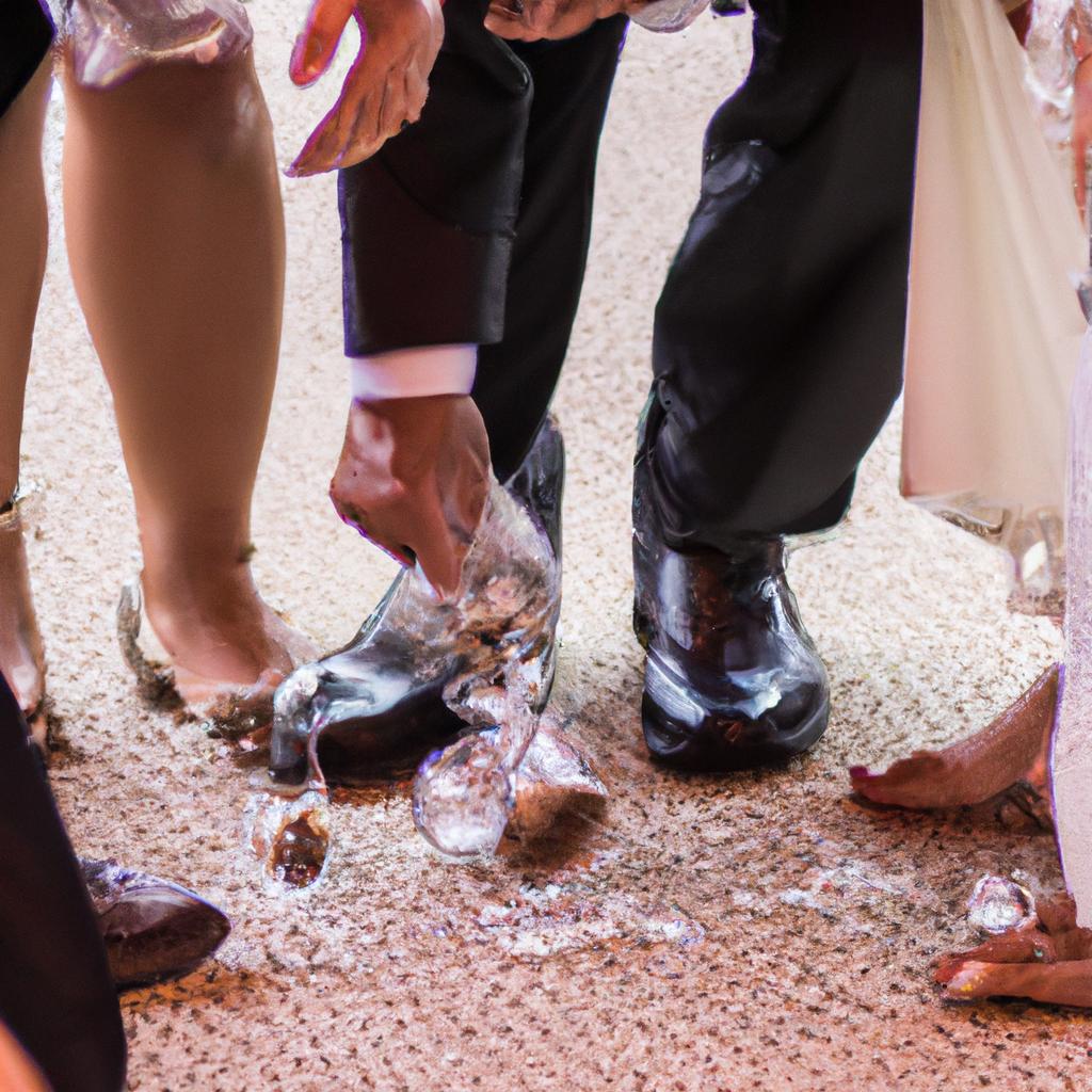 En Las Bodas Judías, Es Tradicional Que El Novio Rompa Una Copa Con El Pie Al Final De La Ceremonia.