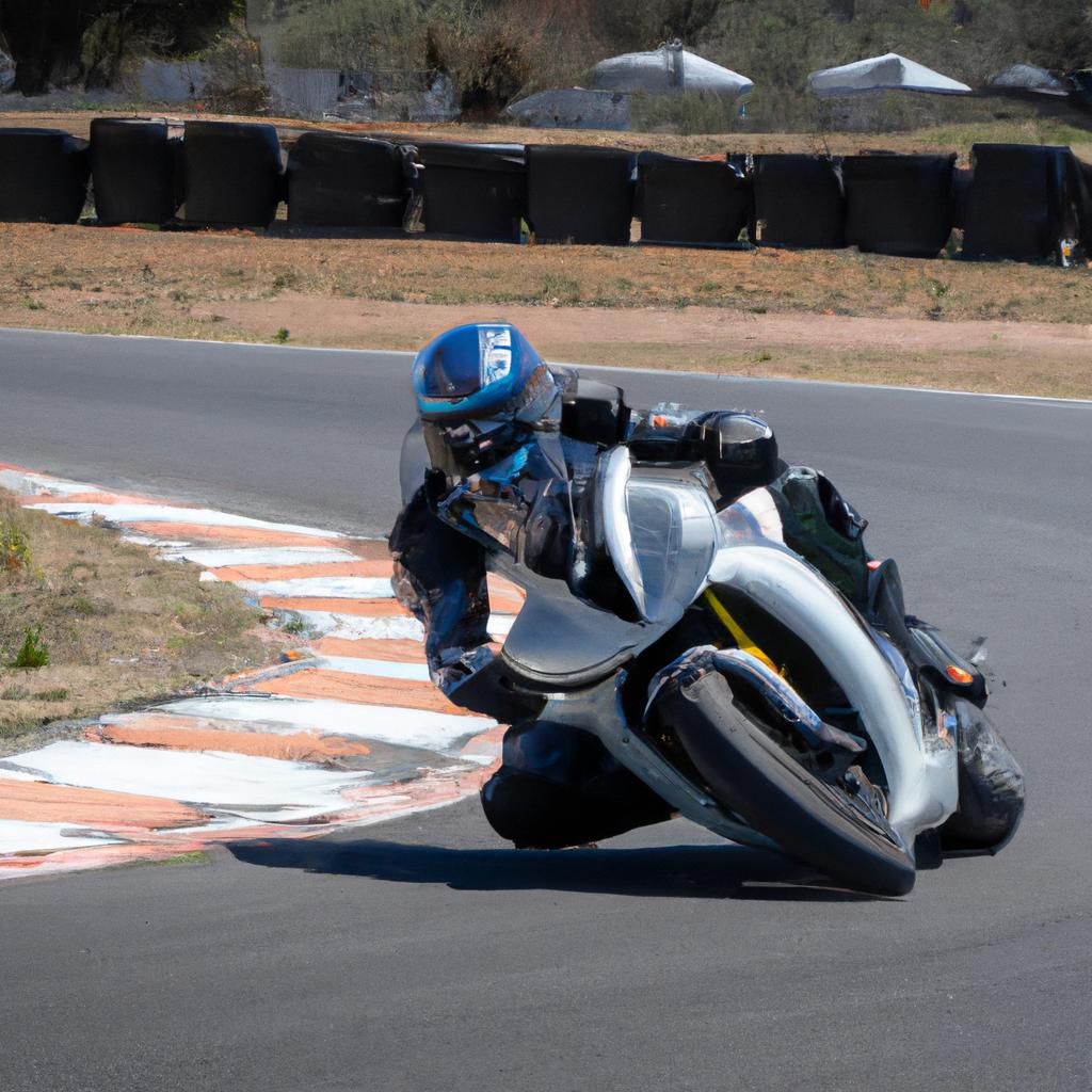 En Las Carreras De Motos De Velocidad, Los Pilotos Se Inclinan Hacia La Curva Para Mantener La Velocidad Y Evitar Caerse.