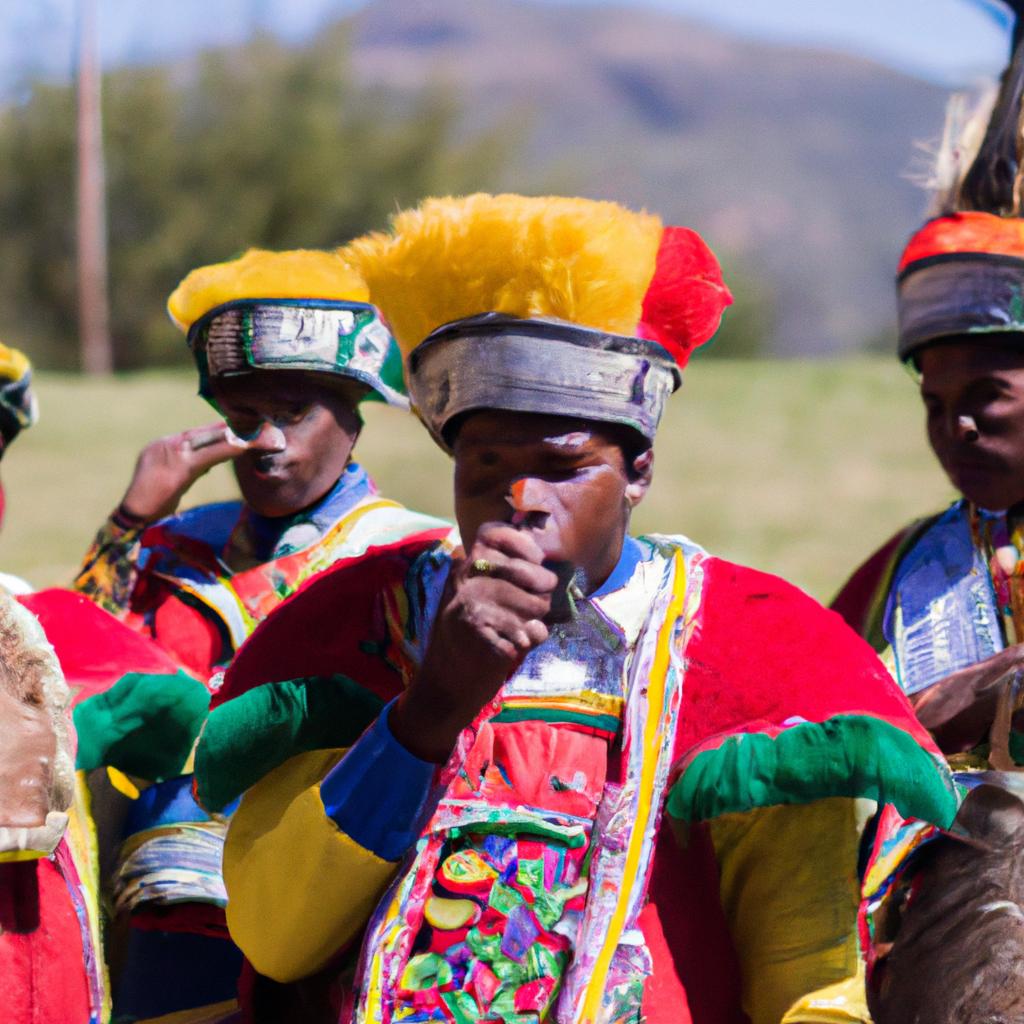 En Lesotho, La Costumbre De Morija Arts & Cultural Festival Celebra La Cultura Del País Con Música Y Danzas.