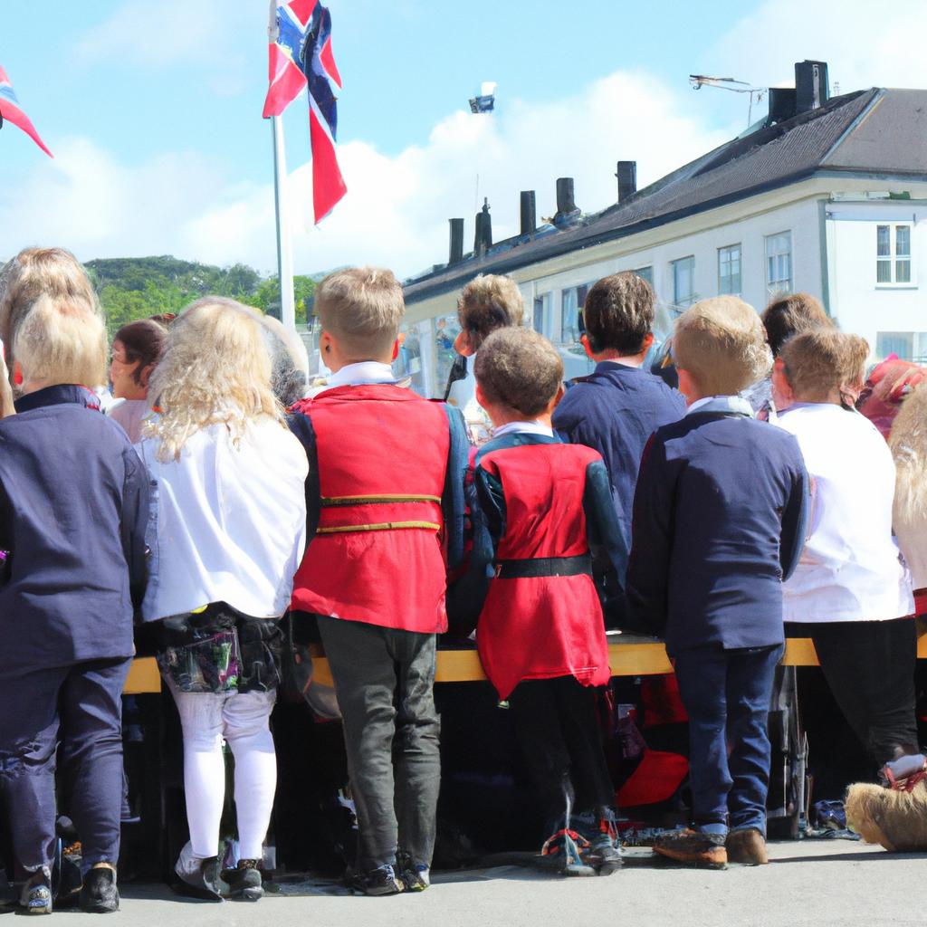 En Noruega, Es Común Celebrar El Día Nacional Con Desfiles De Niños Y Juegos Tradicionales.