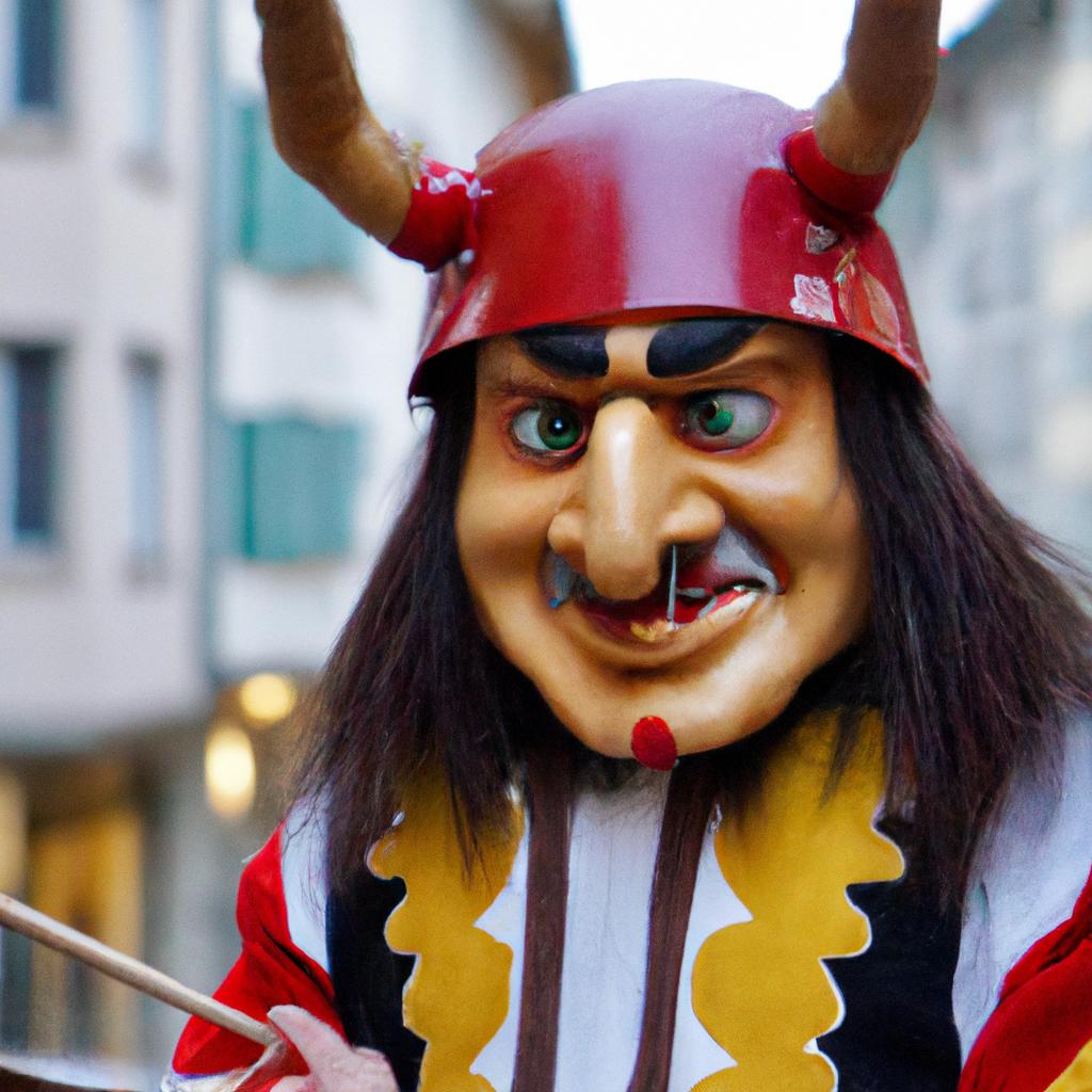 En Suiza, La Festividad De Fasnacht Es Un Carnaval Que Celebra El Final Del Invierno Con Desfiles Y Música.