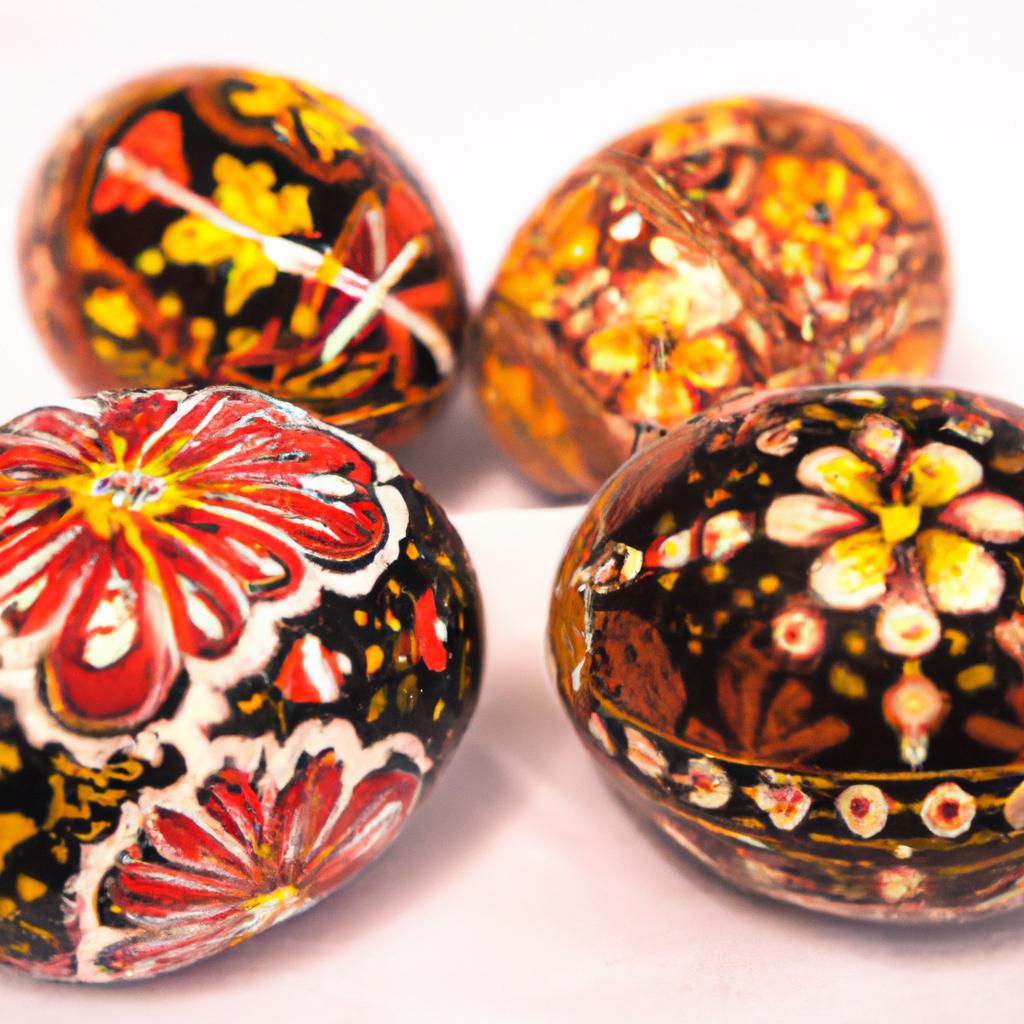 En Ucrania, Es Costumbre Decorar Huevos De Pascua Con Intrincados Patrones En Una Tradición Conocida Como Pysanka.