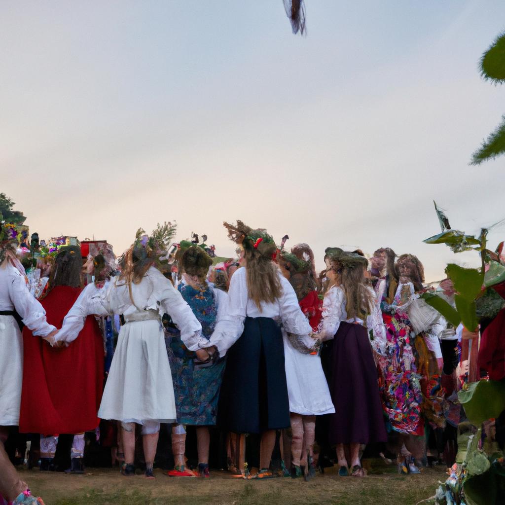 En Ucrania, La Festividad De Ivana Kupala Celebra El Solsticio De Verano Con Bailes Y Saltos A Través De Hogueras.