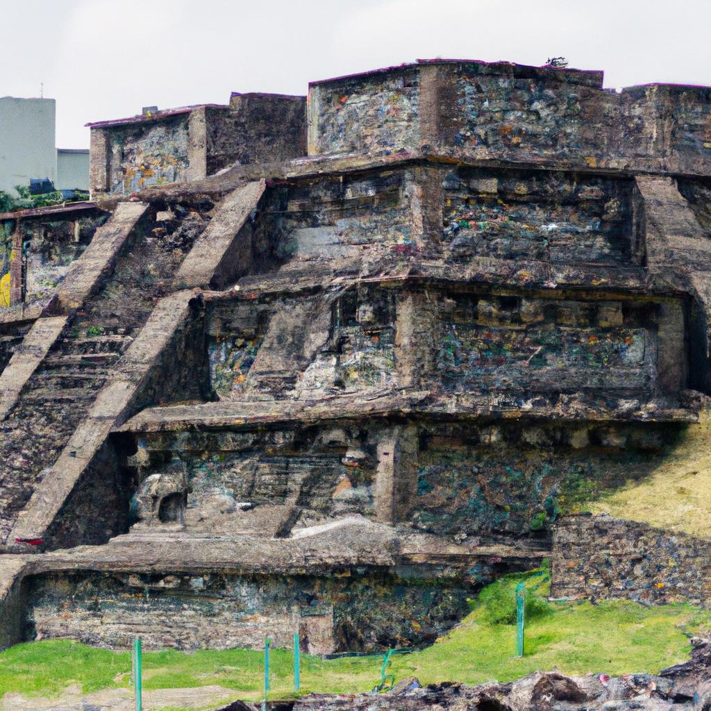 La Civilización Azteca Construyó Una Serie De Impresionantes Templos Y Pirámides, Como El Templo Mayor En Tenochtitlán.