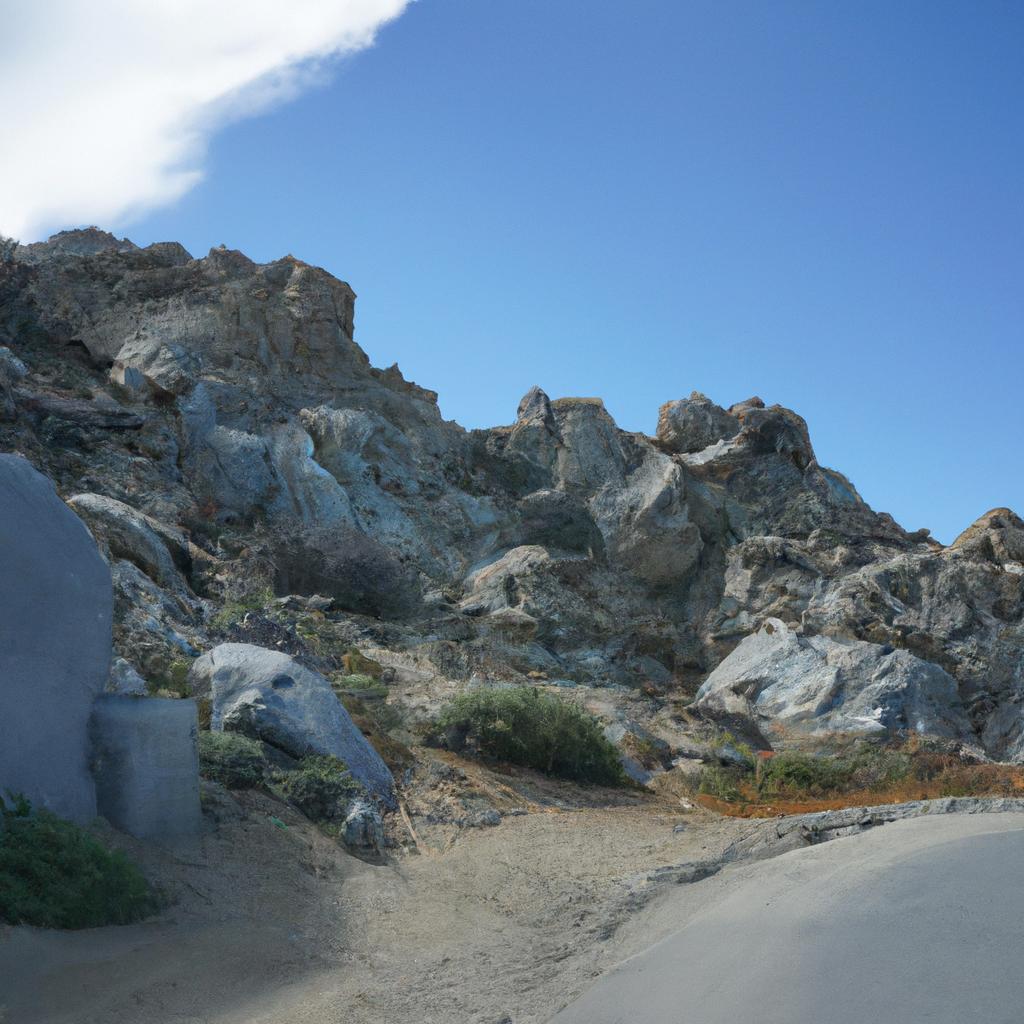 La Falla De San Andrés, En California, Estados Unidos, Es Una Importante Falla Geológica Donde Las Placas Tectónicas De América Del Norte Y El Pacífico Se Deslizan Una Junto A La Otra.