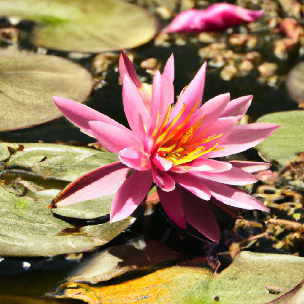 La Flor De Loto Es Un Símbolo De Pureza Y Belleza En Muchas Culturas Asiáticas. Sus Hojas Repelen El Agua Y Se Mantienen Limpias En Ambientes Fangosos.