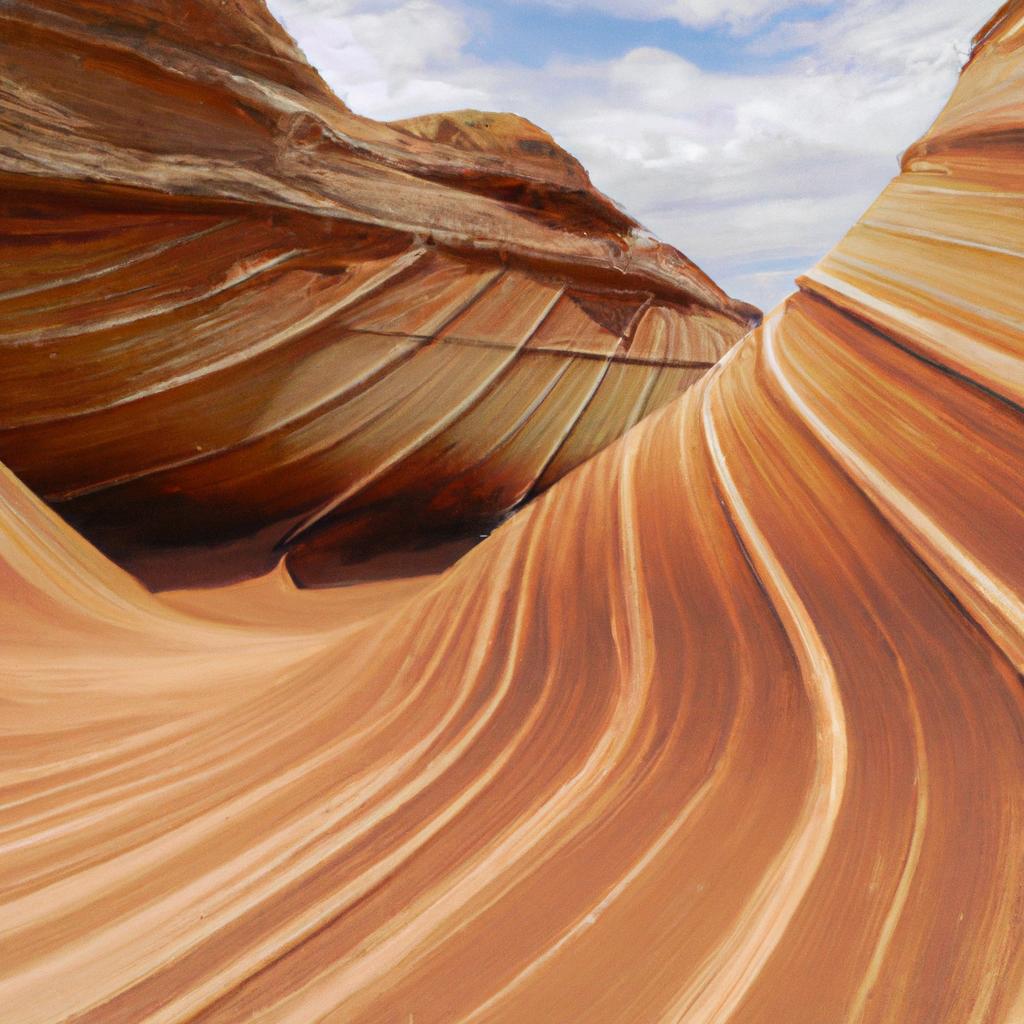 La Formación Rocosa De La Ola En Arizona, Estados Unidos, Es Un Fenómeno Geológico único Con Patrones Ondulados Y Coloridos Que Parecen Una Ola Congelada En El Tiempo.